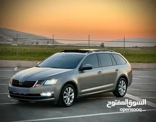  3 سكودا اكتافيا ستيشن 2019 اتوماتيك ماتور 2000 ديزل فل الفل  فتحة سقف بانوراما