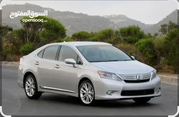 3 Lexus HS250h 2010 Hybrid Silver color