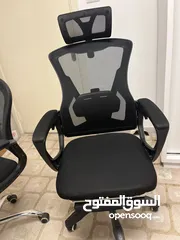  3 كراسي مكتبية دوارة استعمال بسيط