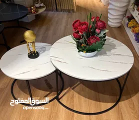  2 طاولة وسط  مكونة من قطعتين 70سم -50سم   وفرنالكم اليوم طاولات الوسط الأكثر طلباً وبسعر منافس جداً