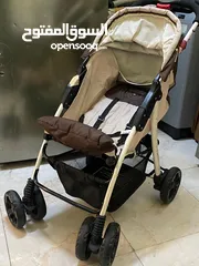  3 عربة اطفال، كرسي طعام، كرسي هزاز baby trolly food chair and rocking chair