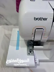  1 ماكينة برذر اوفرلوكر لتنظيف و قص و خياطة الملابس موديل Brother overlocker 2504D