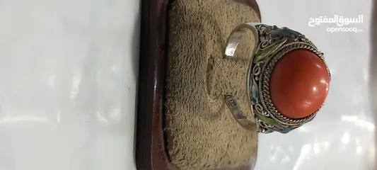  3 خاتم فضه صياغه يدويه انتيك