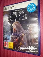  1 Assassin's Creed mirage ps5 اساسن كريد  ب20 دينار مع توصيل