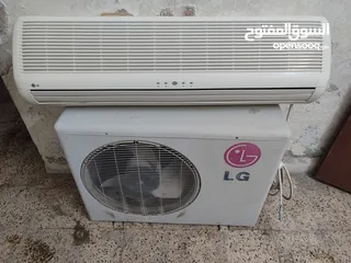  1 مكيفات: ال جي عادي في حالة ممتازة شامل التركيب كفالة شهر