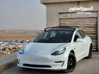  13 TESLA MODEL 3 2019 MID RANGE  تيسلا موديل ثري ميد رينج مميزه بحالة ممتازه