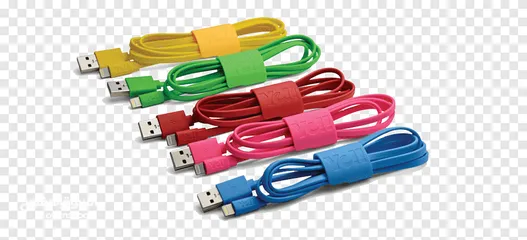  8 USB CABLE WIRE FOR IPHONE كابلات آيفون الى يوسبي  