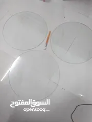  1 3pc circular glass