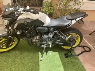 11 Yamaha MT07 in perfect condition & low Mileage 14 KM only