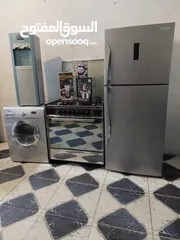 10 بكج عرسان مستعمل 7 قطع  ثلاجه 22قدم نوع ناشونال  غاز يونفيرسال ايطالي مجدد كامل 5 عيون غساله ناشونال