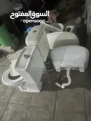  2 طقم حمام لون ابيضّ وبيج