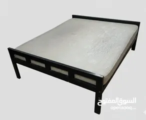  1 King size bed with  medicated mattress  very strong made of metal  size 60×80 60 BD pickup juffair c