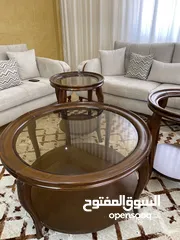  4 طاولة وسيطة دائرية  مع زاويتين