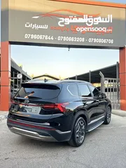  30 هونداي سنتافيه 2022 هايبرد فل اضافات اعلى صنف بريميوم بلس برستيج vip وارد كوريا لون اسود
