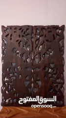  3 Carved Wood Wall Art..