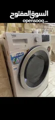 24 غسالة ونشافة بيكو اتوماتيكيه سعه 8 كغم Beko للبيع غسالة بحالة جيدة تعمل بكفاءة عالية مع تنشيف