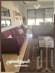  16 شقة طابق اخير مع روف دوبلكس مفروشة للبيع في تلاع العلي بالقرب من مسجد طيبة مساحة 280م