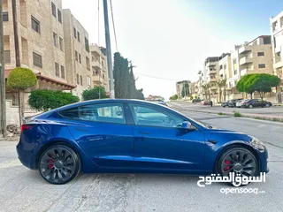  17 Tesla Model 3 Performance 2022  جمرك اليوم ترخيص وتأمين سنه كامله