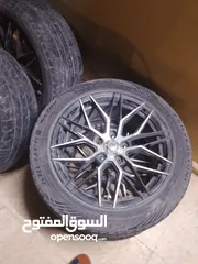  6 جنطات 17 مع كاشوك للبيع بسعر  130 دينار