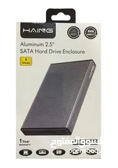  1 HAING HI-0258-TPC Aluminum 2.5" Sata Hard Drive Enclosure حافظة هارد ديسك خارجي قرص صلب