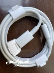  5 شاحن ايفون سريع ( عضمة شاحن فقط )( تايب C ) 20 واط Apple اصلي 100% جديدة + عظمة شاحن عادي اصلية ايضا
