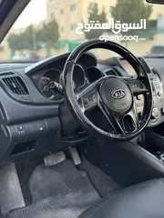  11 كيا فورتي للبيع بحالة ممتازه  Kia Forte 2013 لون اسود فحص كامل