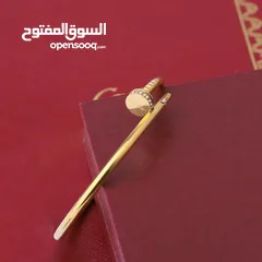  2 اسوارة كارتير مسمار زركون ذهبي – Cartier