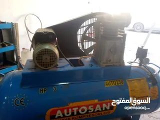  3 للبيع كمبييسر هواء جديد وكاله استعمال سنه صناعة التركي 250لتر