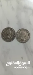  1 عملات أمريكية وفرنسية نوادر