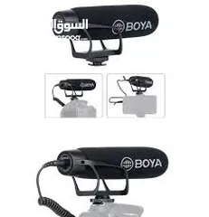  11 BOYA SHOTGUN BY- BM2021 بويا مايكروفون على الكاميرا الفيديو ثابت