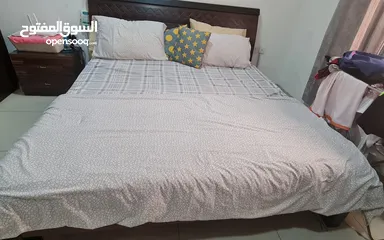  1 King size bed made from Italian wood brought from the United Arab Emirates.