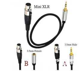  13 كيبل صوت  Mini XLR 3Pin to 3.5mm Cable