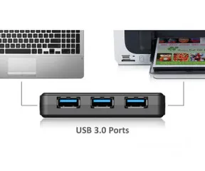  10 موزع  USB HUB عالي السرعة 3.1 و 4 مداخل Transcend HUB 2 Type-A 4 Port USB HUB SuperSpeed 3.0