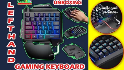  7 كيبورد جيمنج سلكي ملون صغير G92 SINGLE GAMING KEYBOARD RGB USB WIRED