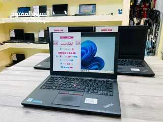  2 LENOVO X260 CORI5 الجيل السادس بسعر تخفيض RAM 8 GIGA DDR4 SSD 256 GIGA MONITOR 14.0 FHD دبل بطارية