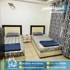  2 استديو غرفتين مفروش للايجار عين منجد قرب مشتل ابو شوشه