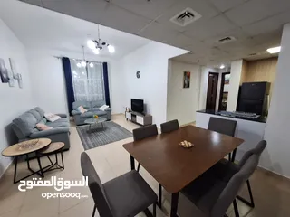  16 لايجار الشهري شقة مفروشة غرفتين وصالة في عجمان منطقة النعيمية أبراج السيتي تاور