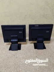  2 شاشتين كمبيوتر للبيع شغالات مية بالميه فحص 15 انش  السعر 10 دنانير الثنتين الموقع عمان المناره
