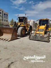  1 تأجير اليات ثقيله حفارت .جرافات .قلابات .تعهدات كاملة