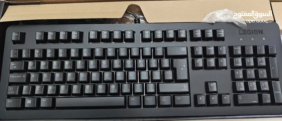  3 Lenovo Legion KM300 RGB gaming keyboard and mouse, AR/EN