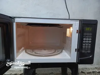  3 ميكرويف سونا 45لتر لون اسود مع نظام شواي داخليه بحال الوكاله قابل للتفاوض يوجد توصيل