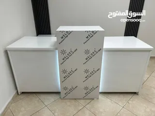  5 مكتب استقبال جديد تفصيل لم يستعمل مع اضاءة 500 دينار قابل للمفاوضة