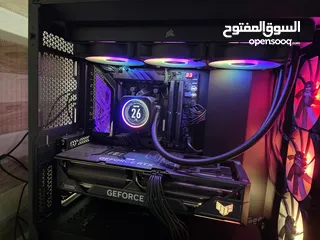  1 كومبيوتر بموصفات عالية 9800x3d +RTX 4090 بحالة ممتازة جدا