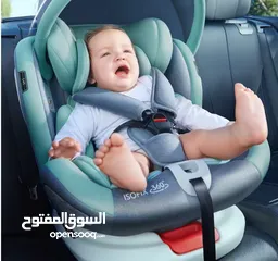  2 مقعد السيارة الدوار 360° – الأمان والراحة لطفلك مع Island Toys