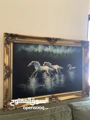  1 لوحات كبيره مع براويز الحبة 500 درهم