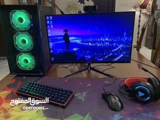  1 Pc gaming full full كل عام وأنت بخير عيد سعيد كل اشي بالوصف موجود
