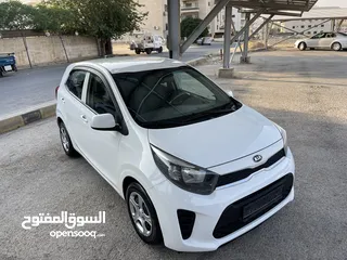  1 كيا بيكانتو وارد شركة كيا الأردن فحص كامل كرت ابيض  محرك 1250 ممشى قليل جدا