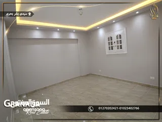  4 شقة للبيع 135م فى سيدى بشر بحرى بين العيسوى وجمال عبد الناصر  تشطيب الترا لوكس
