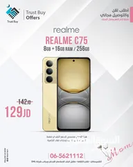  1 Realme c75 8gb ram / 256 gb