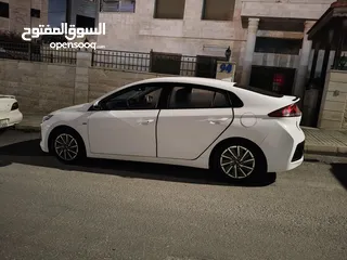  15 هيونداي ايونيك 2018 فحص للبيع لون ابيض جمرك2022 مالك واحد في الاردن
